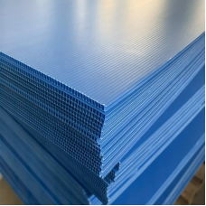 Полипропилен листовой сотовый синий PP 8х2000 мм