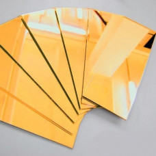 Полистирол листовой ударопрочный золотой зеркальный 3х1000х2000 мм ГОСТ 28250-89